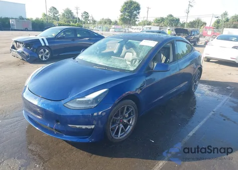 2022 Tesla Model 3 Rear-Wheel Drive from USA, damaged, VIN 5YJ3E1EAXNF188735